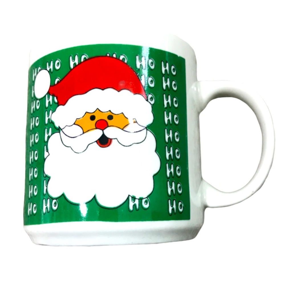 Vintage 1980s Santa mug cup